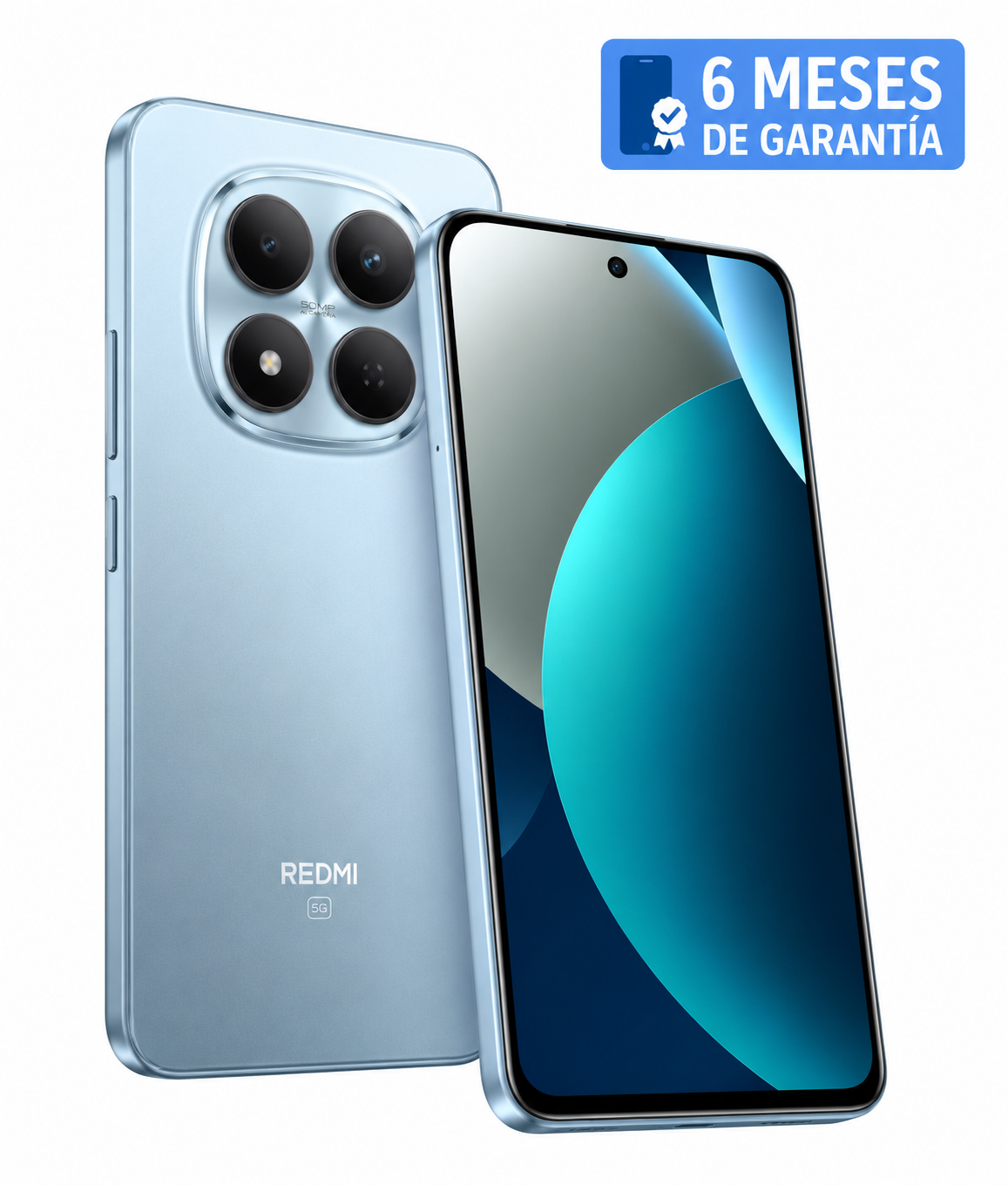 Teléfono Celular Smartphone Xiaomi Redmi Note 15 Pro 5G, 8 GB RAM, 512 GB Color Azul Claro