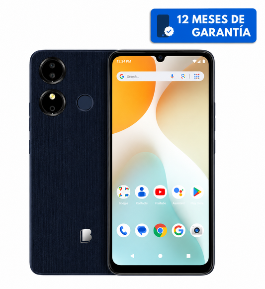 Teléfono Celular Smartphone BLU G44 PLUS, 8 RAM (4GB RAM + 4GB RAM Virtual), 64 GB Azul