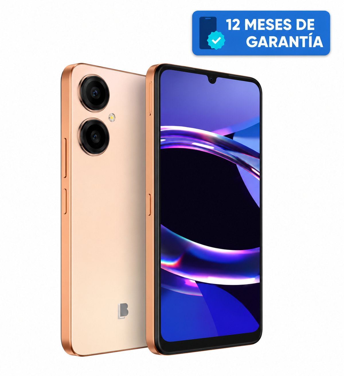 Teléfono Celular Smartphone BLU G64, 14 RAM (4 GB RAM + 10 GB RAM Virtual), 256 GB Naranja