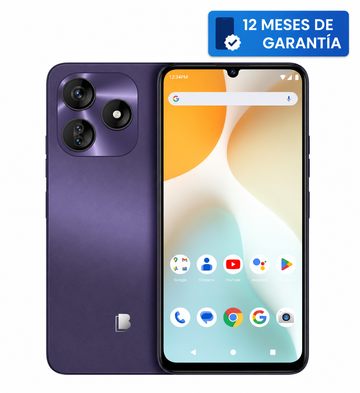 Teléfono Celular Smartphone BLU G64L, 8 RAM (4 GB RAM + 4 GB RAM Virtual), 64 GB Morado