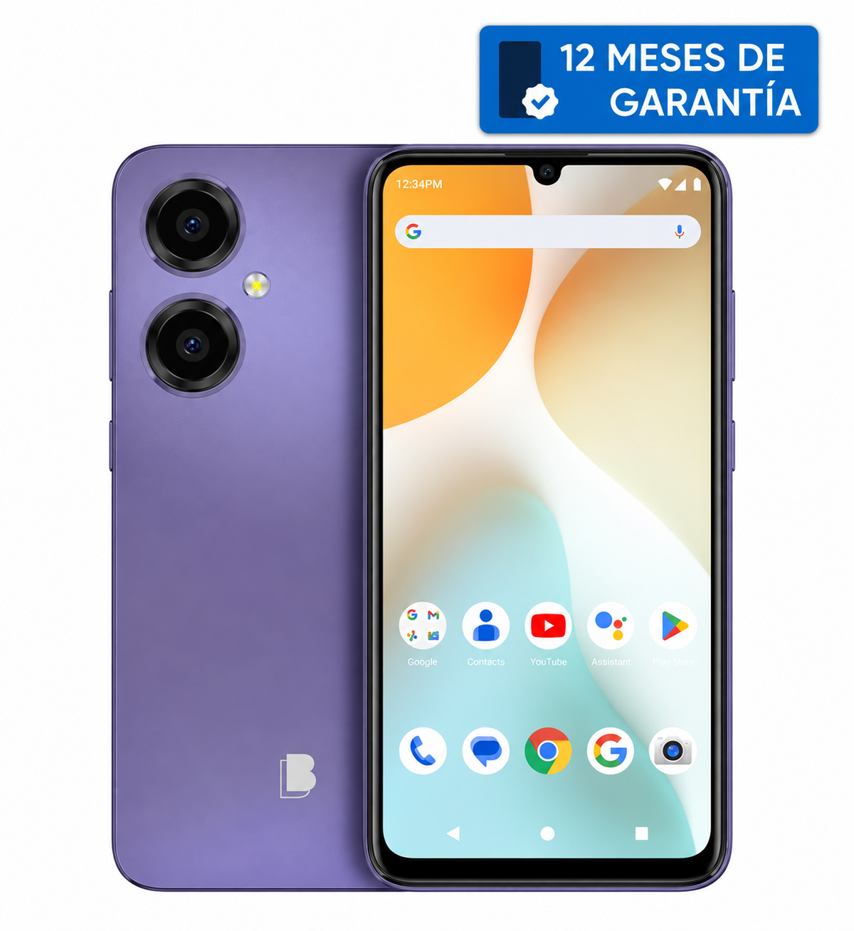 Teléfono Celular Smartphone BLU G64, 14 RAM (4 GB RAM + 10 GB RAM Virtual), 256 GB Violeta