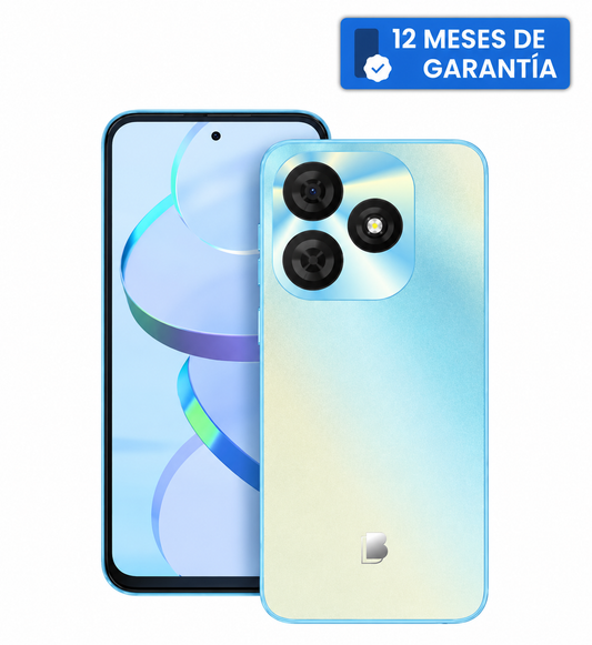 Teléfono Celular Smartphone BLU G65L, 12 RAM (4 GB RAM + 8 GB RAM Virtual), 128 GB Azul Cielo