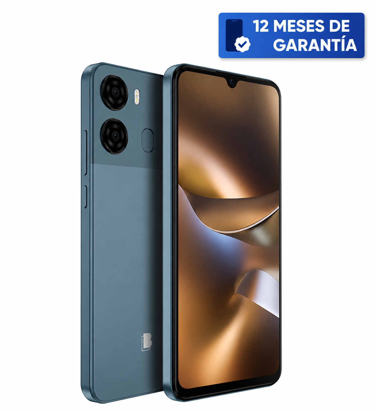Teléfono Celular Smartphone BLU K2, 8 RAM (4 GB RAM + 4 GB RAM Virtual), 64 GB Azul