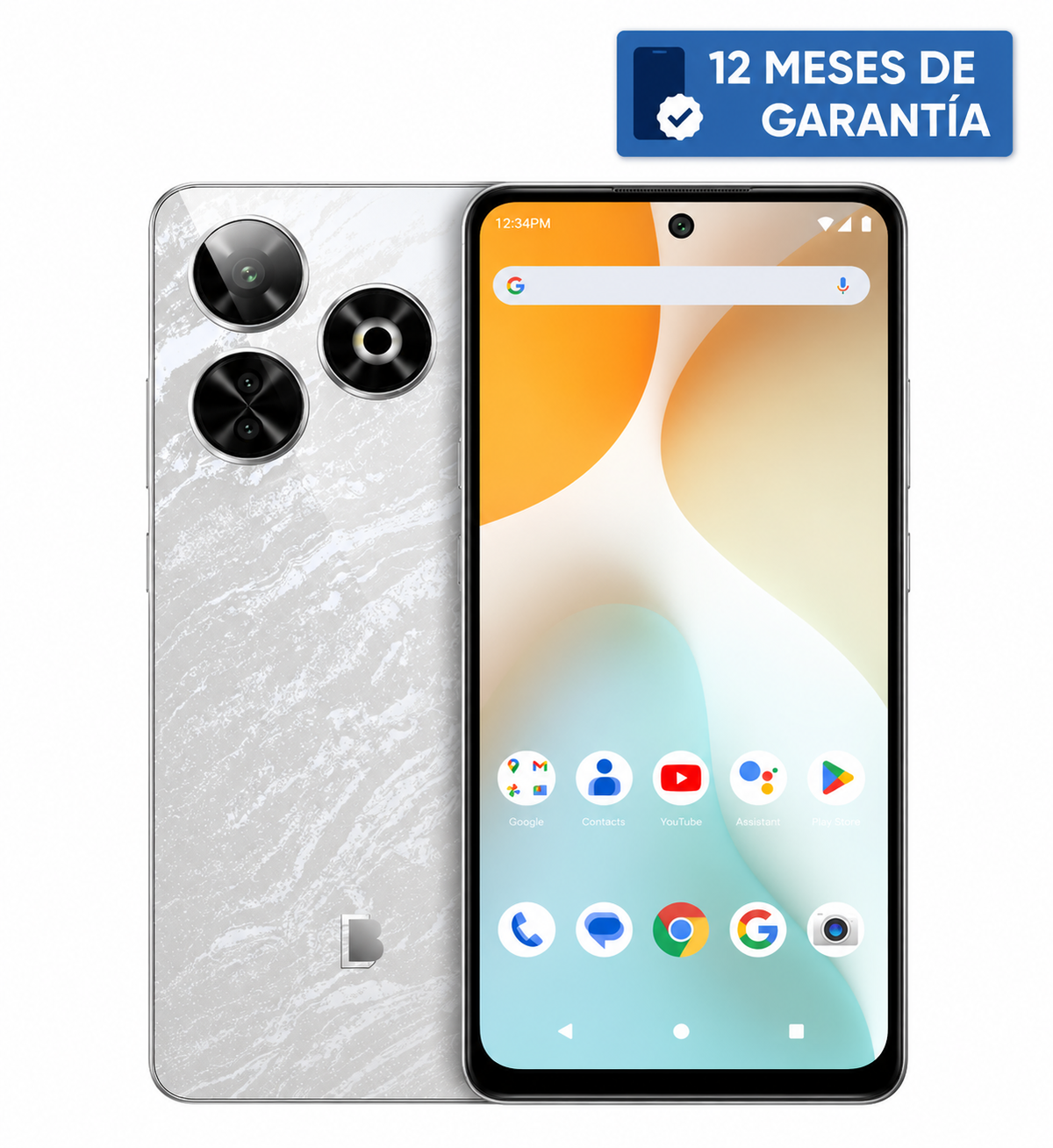 Teléfono Celular Smartphone BLU G84, 24 RAM (8 GB RAM + 16 GB RAM Virtual), 256 GB Blanco