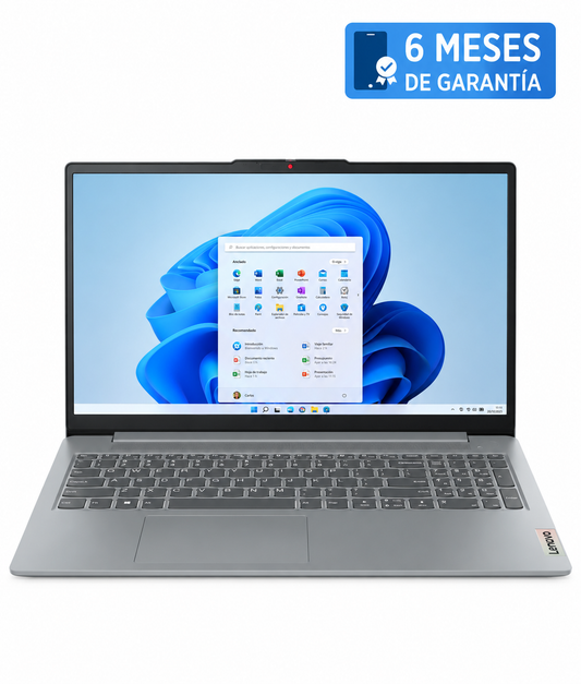 Laptop Lenovo IdeaPad Slim 3 15IAN8, Intel Core i3-N305, 8 GB RAM, 128 GB SSD Color Gris