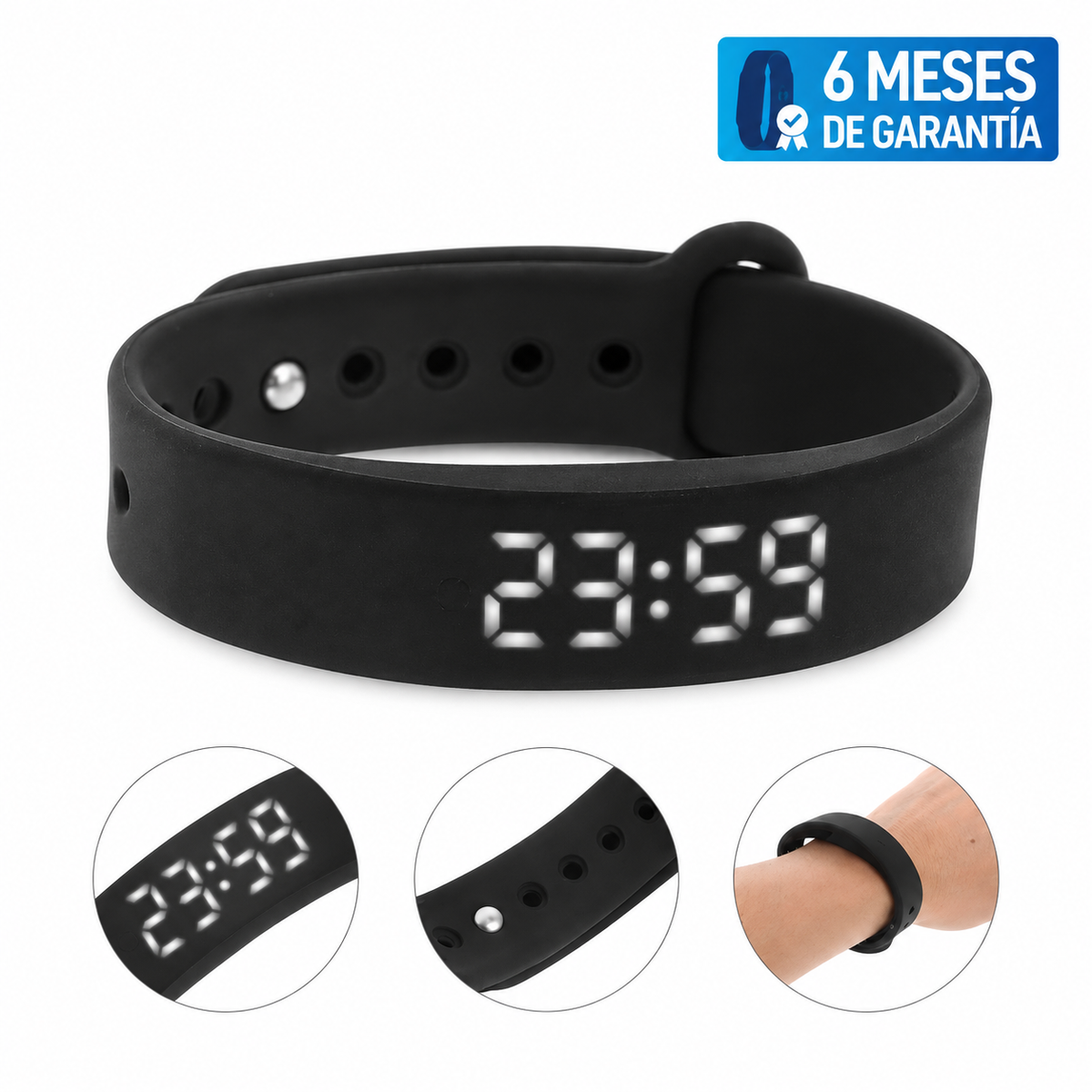 Smartband Wristband Negra