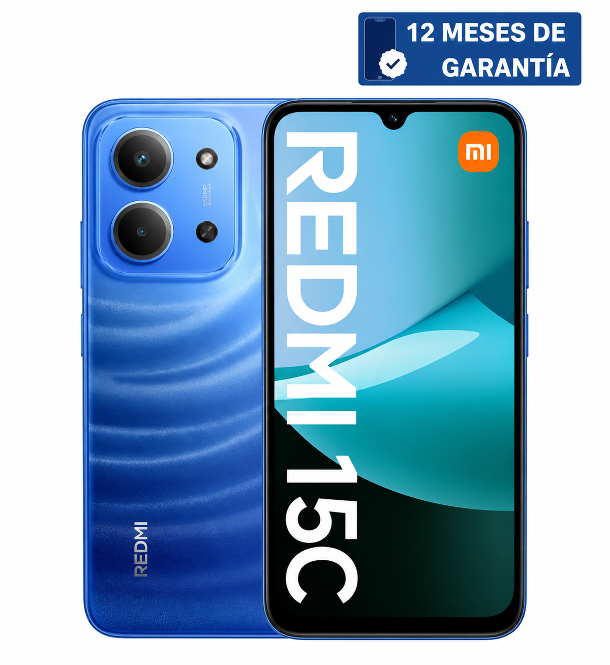 Teléfono Celular Smartphone Xiaomi Redmi 15C, 4 GB RAM, 128 GB Color Azul