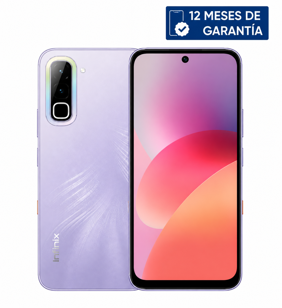 Teléfono Celular Smartphone Infinix HOT 70 4G, 8GB RAM (4+4 Virtual) 256GB Color Violeta
