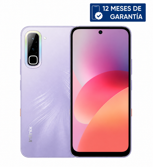 Teléfono Celular Smartphone Infinix HOT 70 4G, 8GB RAM (4+4 Virtual) 256GB Color Violeta