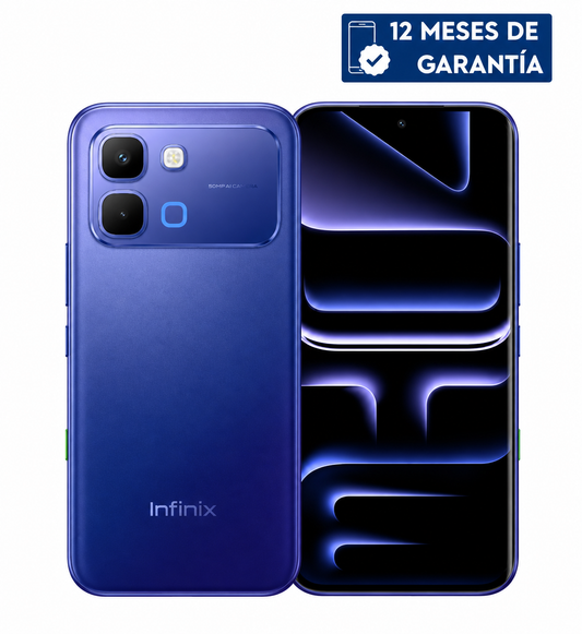 Teléfono Celular Smartphone Infinix SMART 20 4G, 8GB RAM (4+4 Virtual) 128GB Color Azul