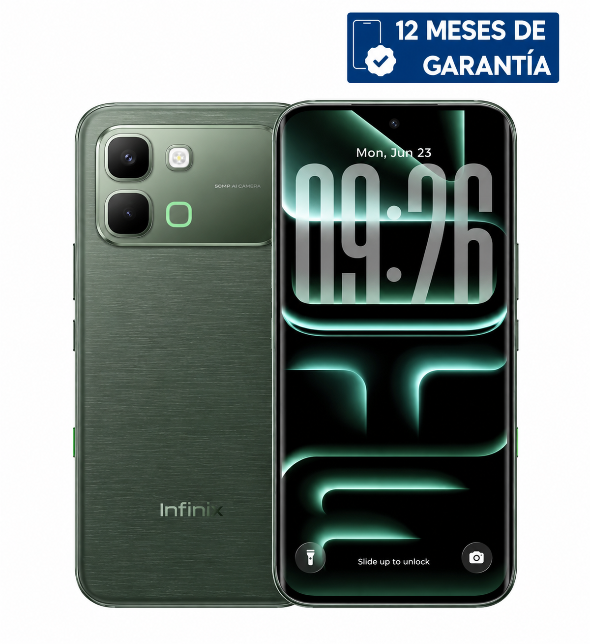 Teléfono Celular Smartphone Infinix NOTE Edge 5G, 16GB RAM (8+8 Virtual) 256GB Color Verde