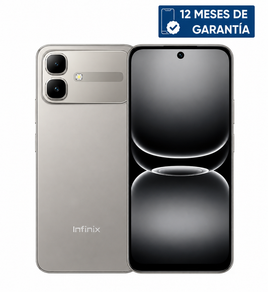 Teléfono Celular Smartphone Infinix SMART 20 4G, 8GB RAM (4+4 Virtual) 128GB Color Gris