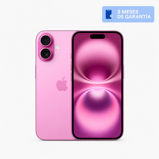 Celular reacondicionado Apple iPhone 16 128 GB Rosa Grado A e-sim