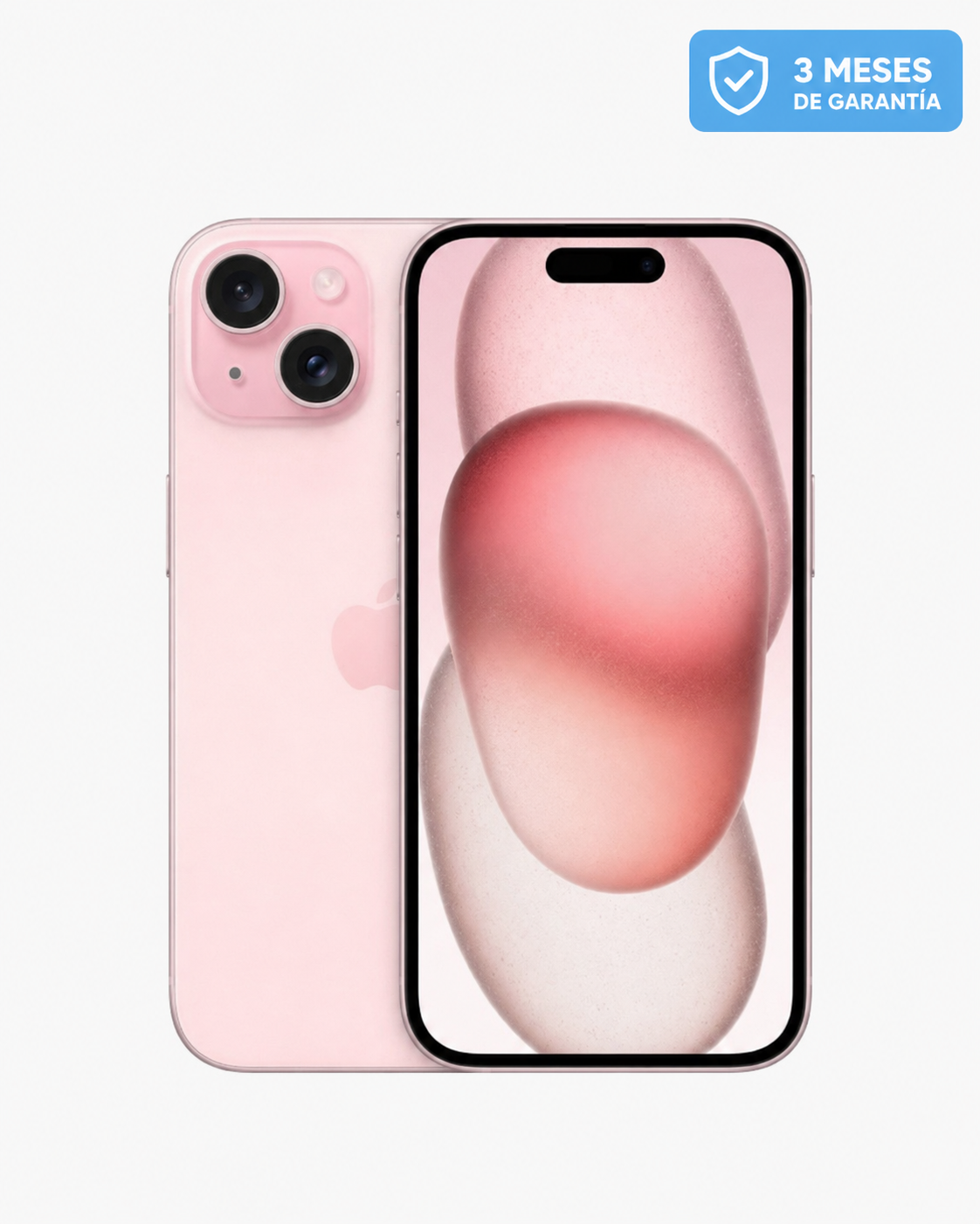 Celular reacondicionado Apple iPhone 15 128 GB Rosa Grado A e-sim