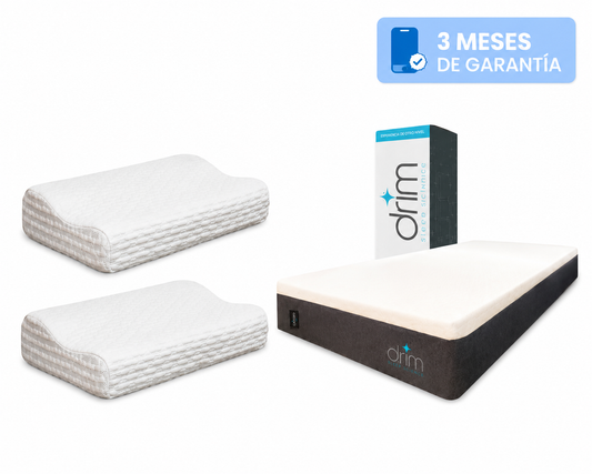 COMBO Colchón Queen Size Memory GEL + Almohada Cervical Memory