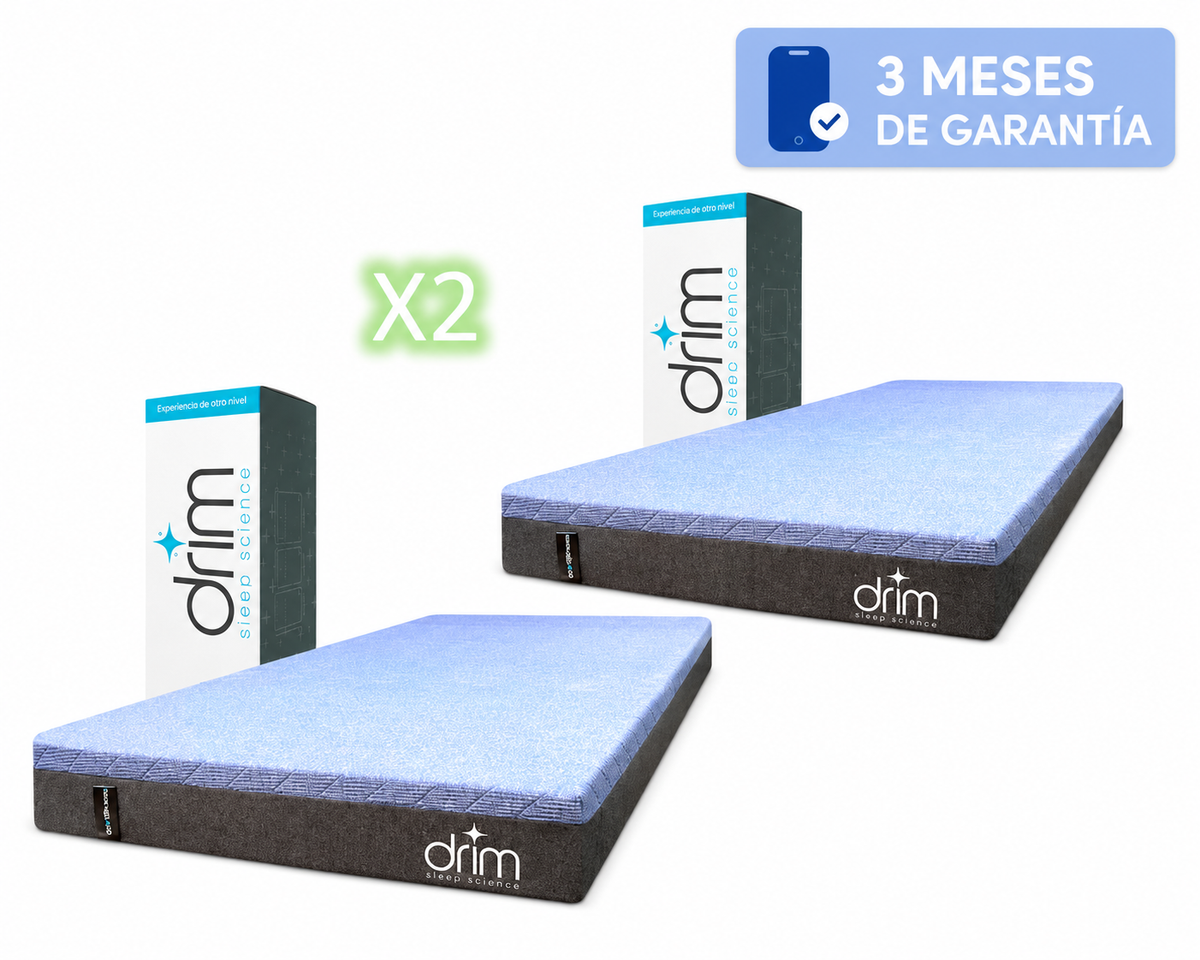 Combo 2 Colchónes Matrimoniales EIN2TEIN Memory Foam en Caja Ergonómico con Tecnologia de Descanso