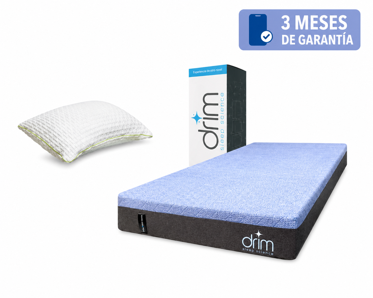 COMBO Colchón Individual Memory Foam + Almohada Cervical VISCO