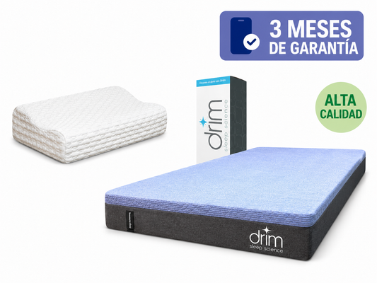 COMBO Colchón Individual Memory Foam + Almohada Cervical Memory