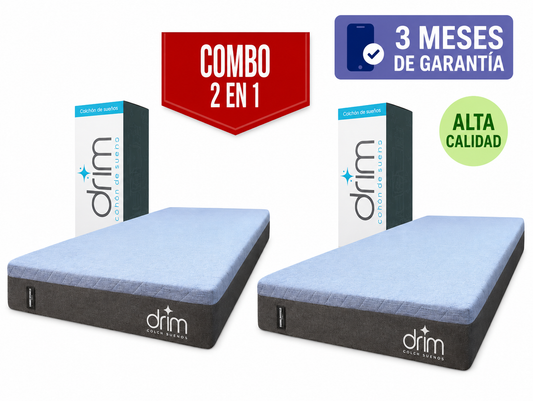 Combo 2 Colchones EIN2TEIN Matrimonial con Individual