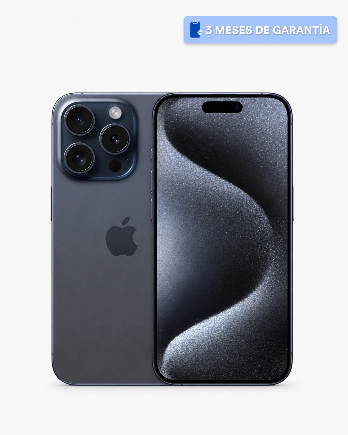 Celular reacondicionado Apple iPhone 15 Pro 128 GB Azul Grado A e-sim
