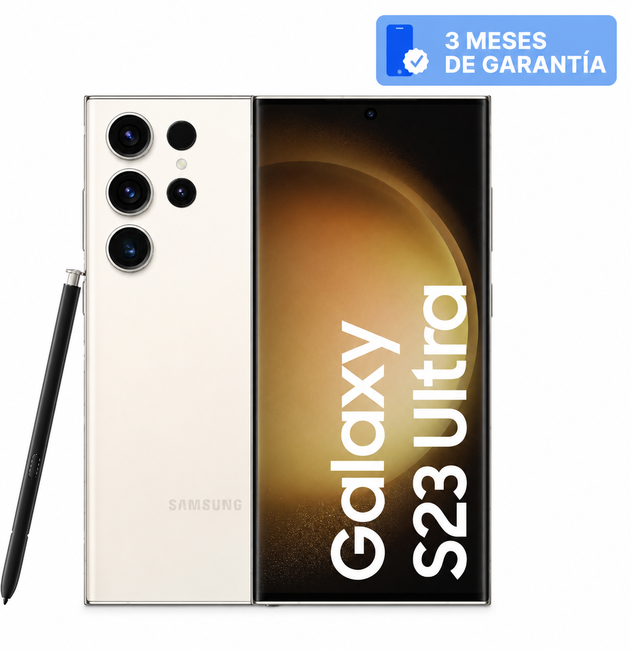 Celular reacondicionado Samsung Galaxy S23 Ultra 512 GB Crema Grado A e-sim