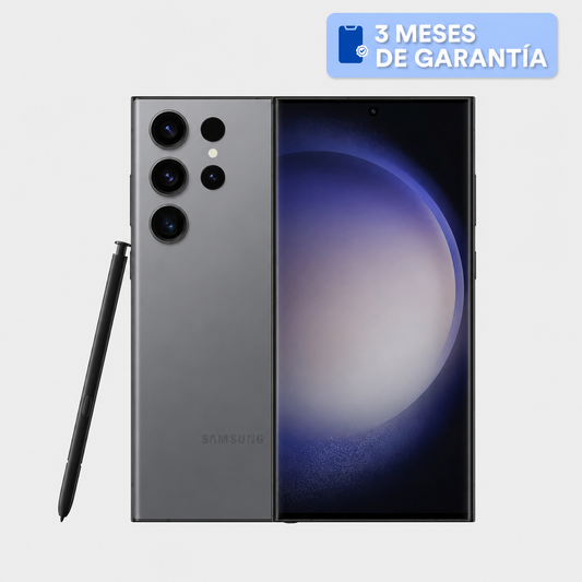 Celular reacondicionado Samsung Galaxy S23 Ultra 512 GB Grafito con marco negro Grado A e-sim