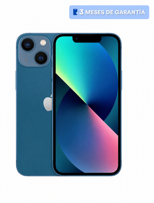 Celular reacondicionado Apple iPhone 13 mini 128 GB Azul Grado A e-sim