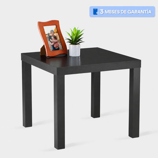 Mesa Auxiliar Basic Multiusos Cocina Recámara Minimalista Color Negro
