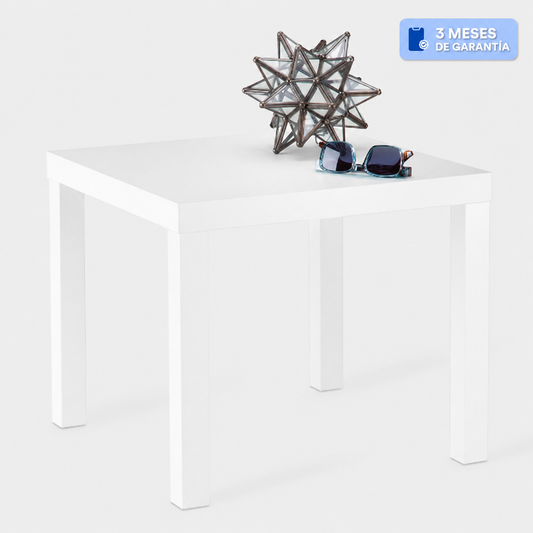 Mesa Auxiliar Basic Multiusos Cocina Recámara Minimalista Color Blanco