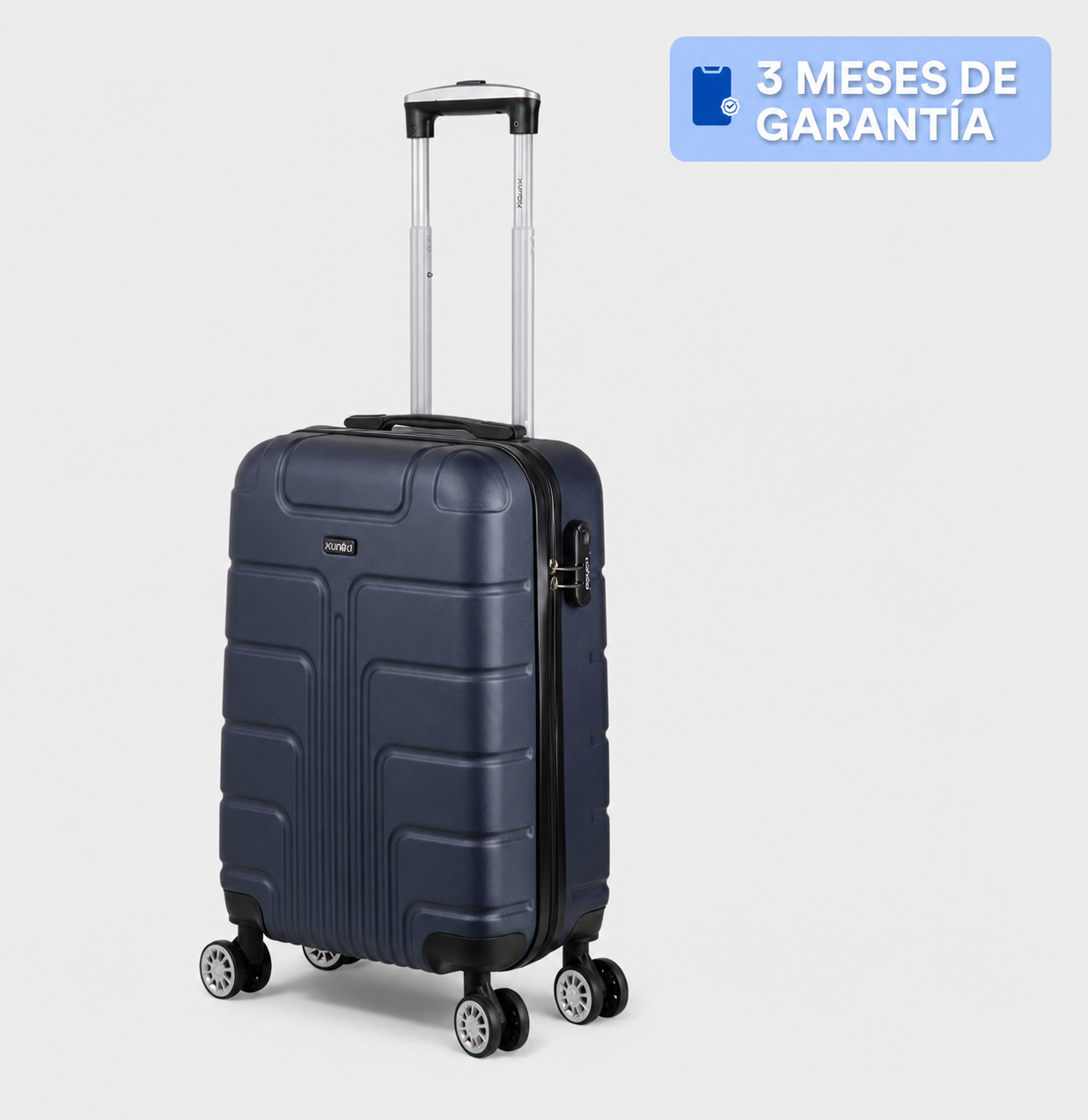 Maleta De Mano Con Candado De 20 Pulgadas 10Kg Con Ruedas  Azul
