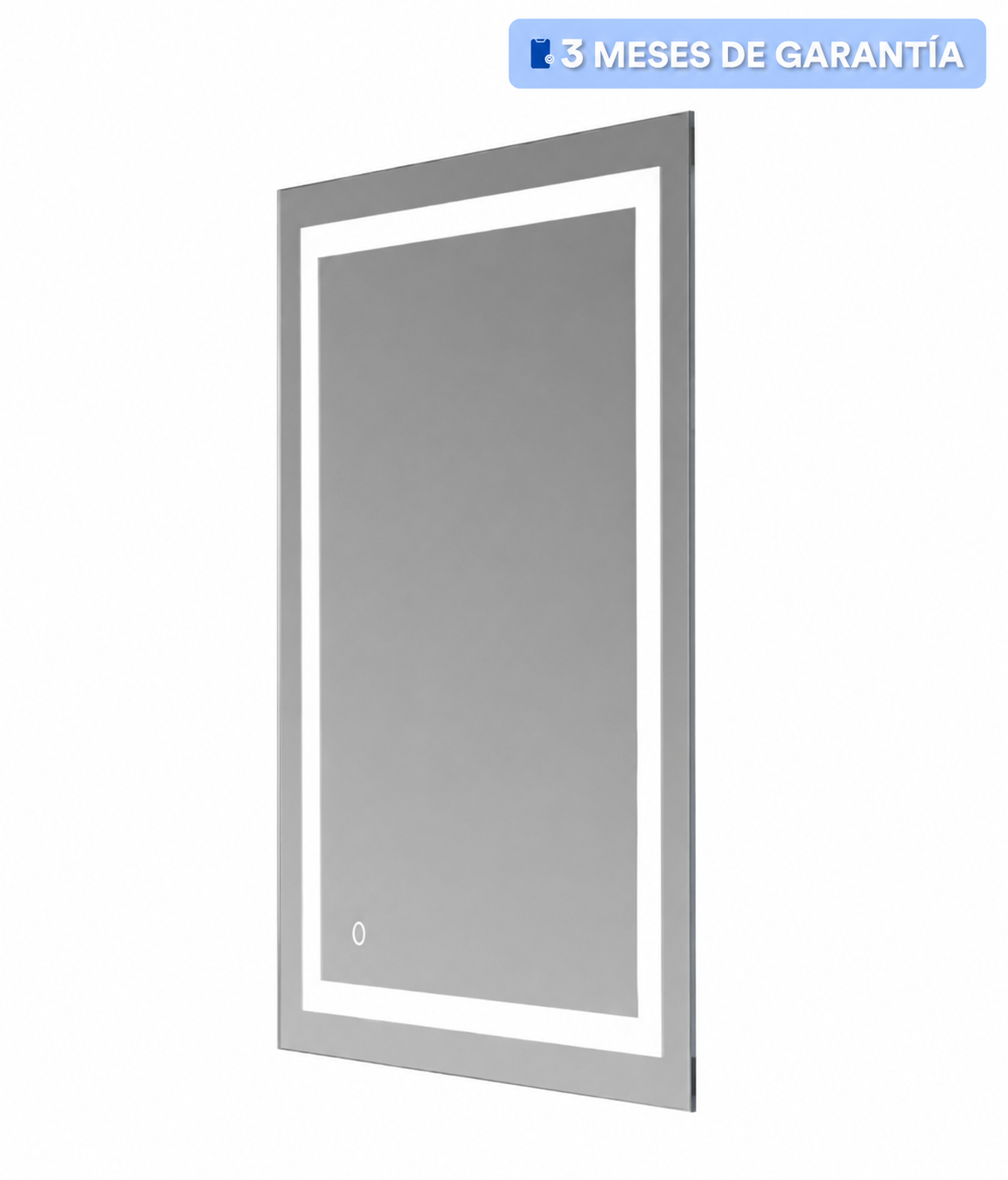 Espejo Kit para Baño con Luz Led Rectangular Sistema Touch
