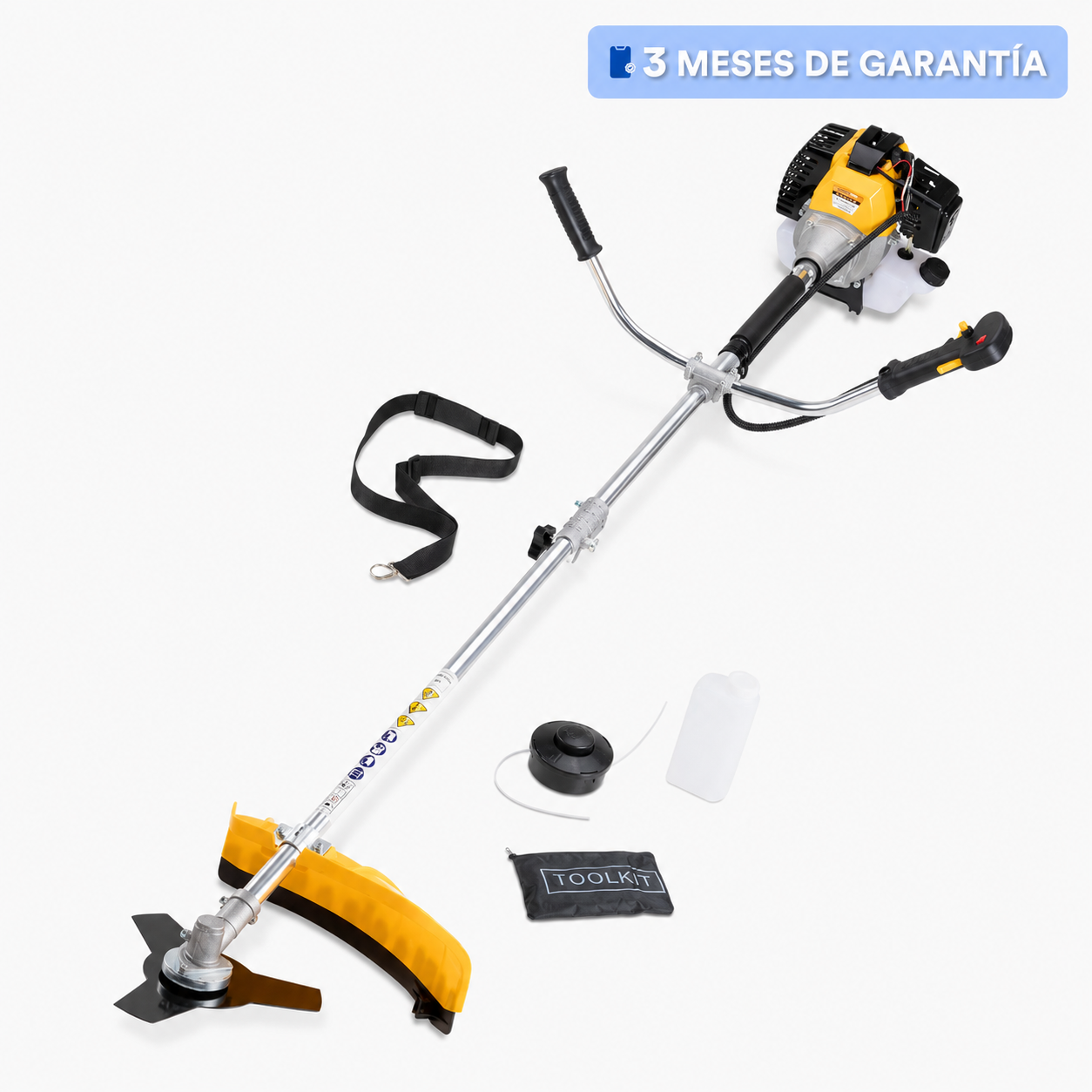 Desbrozadora 52 cc 2 Tiempos 2.5 HP | Incluye Carrete con Hilo Amarillo