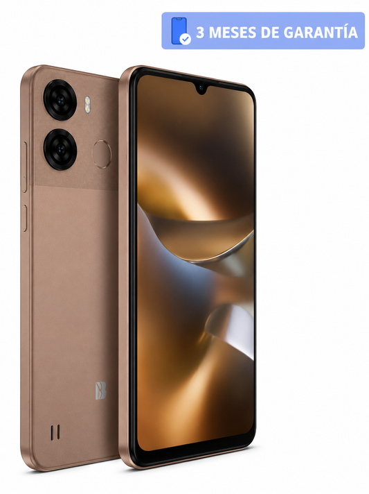 Teléfono Celular BLU K2 6.9", 64 GB, 8GB RAM (4+4), Dorado