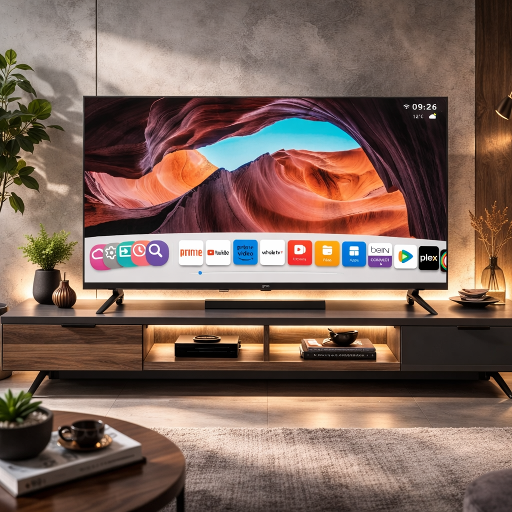 Televisión GHIA Smart TV 50″ 4K UHD Sistema Whale OS Color Negro