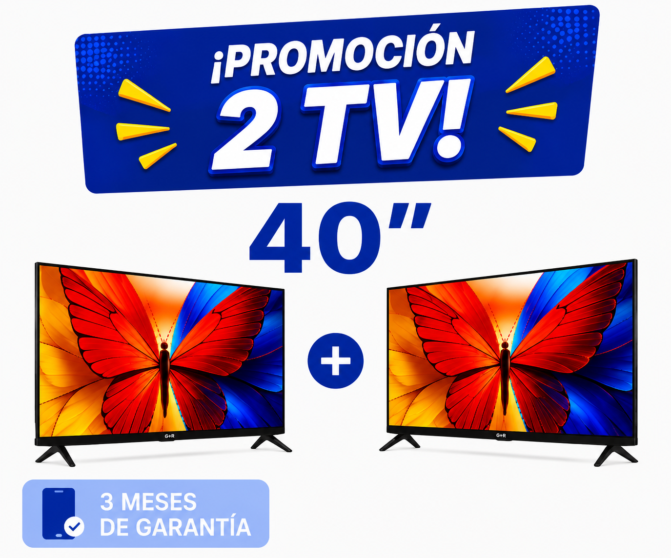 Pantalla Smart TV TCL 40″ QLED FHD – Google TV Dolby Audio Combo de 2