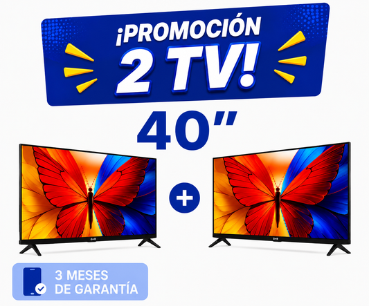 Pantalla Smart TV TCL 40″ QLED FHD – Google TV Dolby Audio Combo de 2