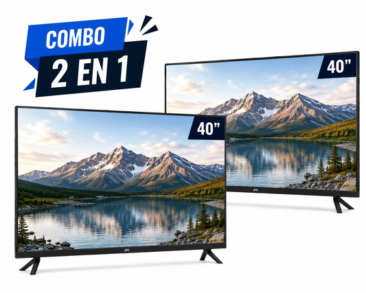 Combo 2 Pantallas GHIA Smart TV: 40 Pulgadas Full HD WiFi