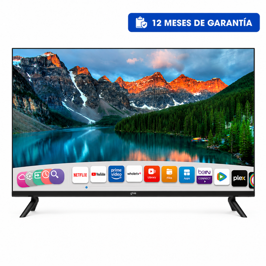 Smart TV Ghia Whale D-LED 32″, Resolución HD, Dolby Audio