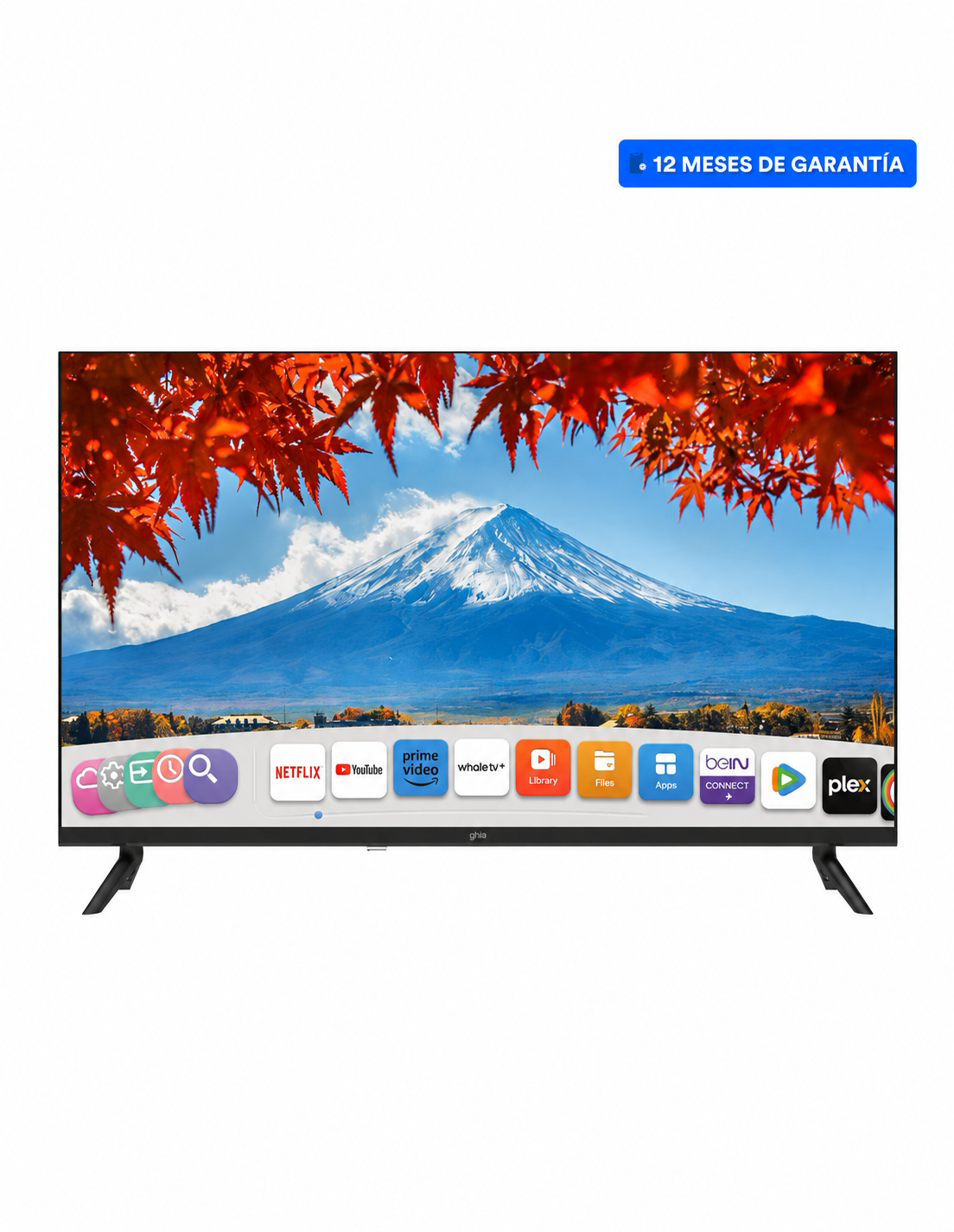 Television GHIA Smart TV 43″ Full HD Sistema Whale OS Color Negro