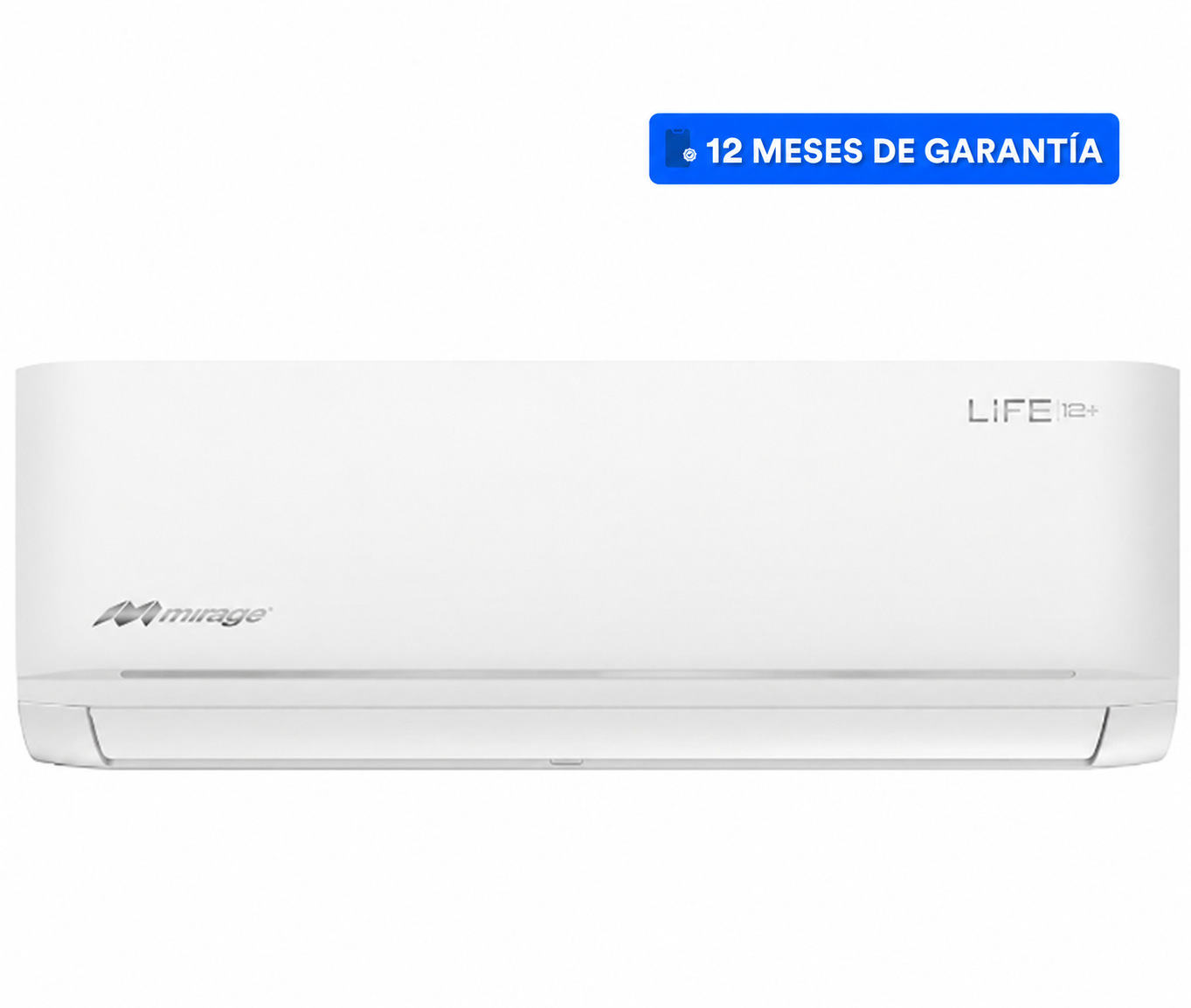 Aire acondicionado Mirage Mini Split Life 12 Plus On/Off Solo Frio 24000 BTU, 220 V, R410a Color Blanco
