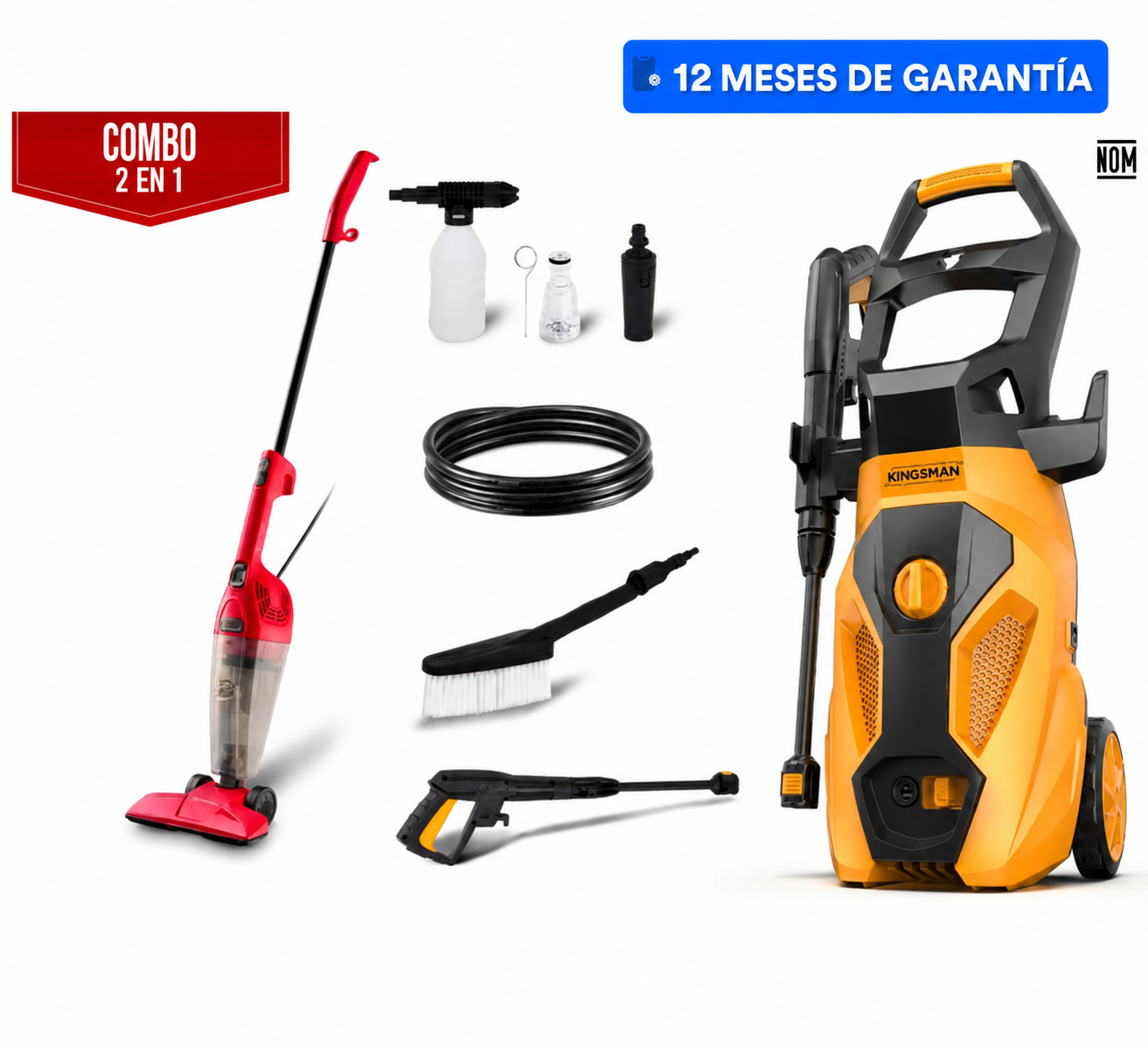 Combo  Hidrolavadora Con Aspiradora