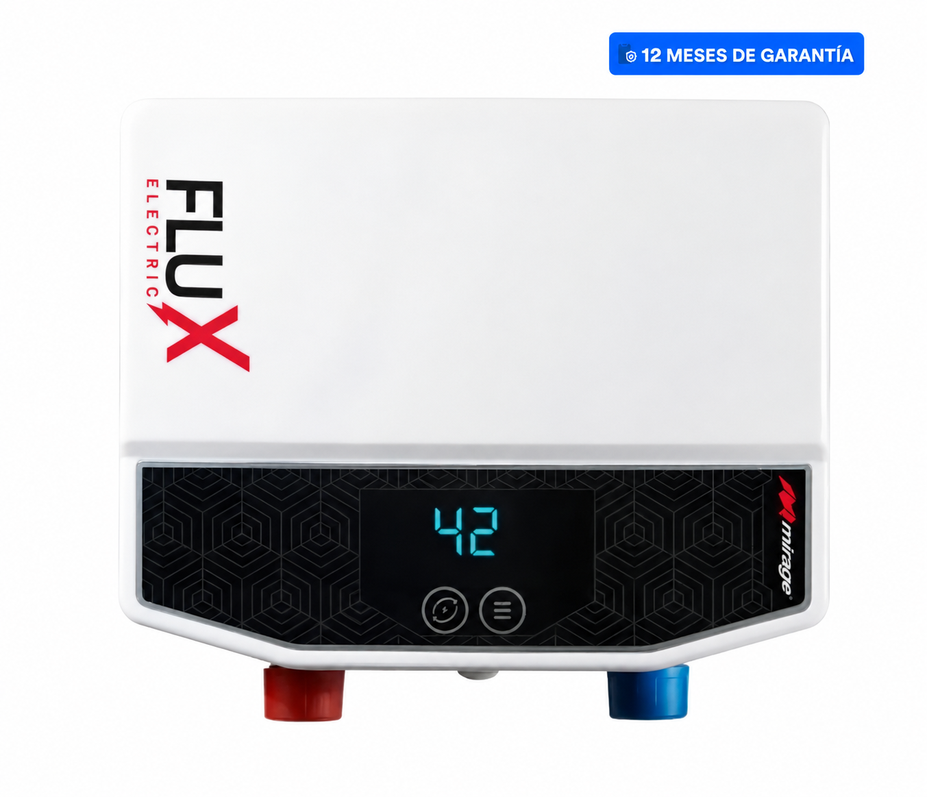 Boiler Eléctrico Mirage, eFlux, 3.5 KW, Tipo bajo tarja, compacto, 180° flip Blanco