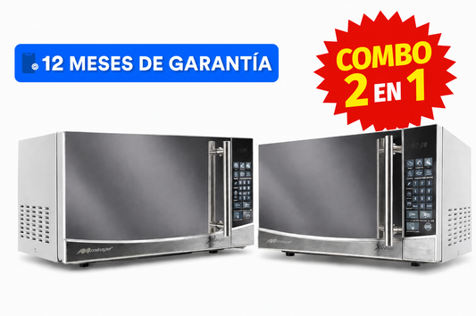 Horno de Microondas XWAVE Mirage Tipo Espejo combo de 2