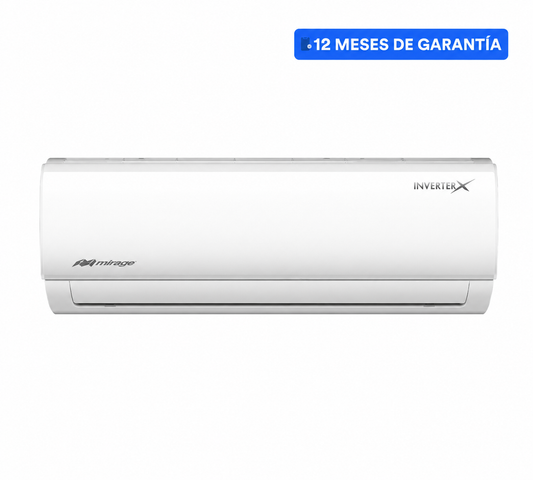 Aire Acondicionado Mirage Mini Split Inverter X 18.5 SEER con Calefacción, 1 Tonelada 115 V, R32 - Calefacción y Enfriamiento, Gas R32, 18.5 SEER