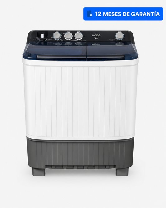Lavadora Mabe Semiautomática 22 kg Color Blanco