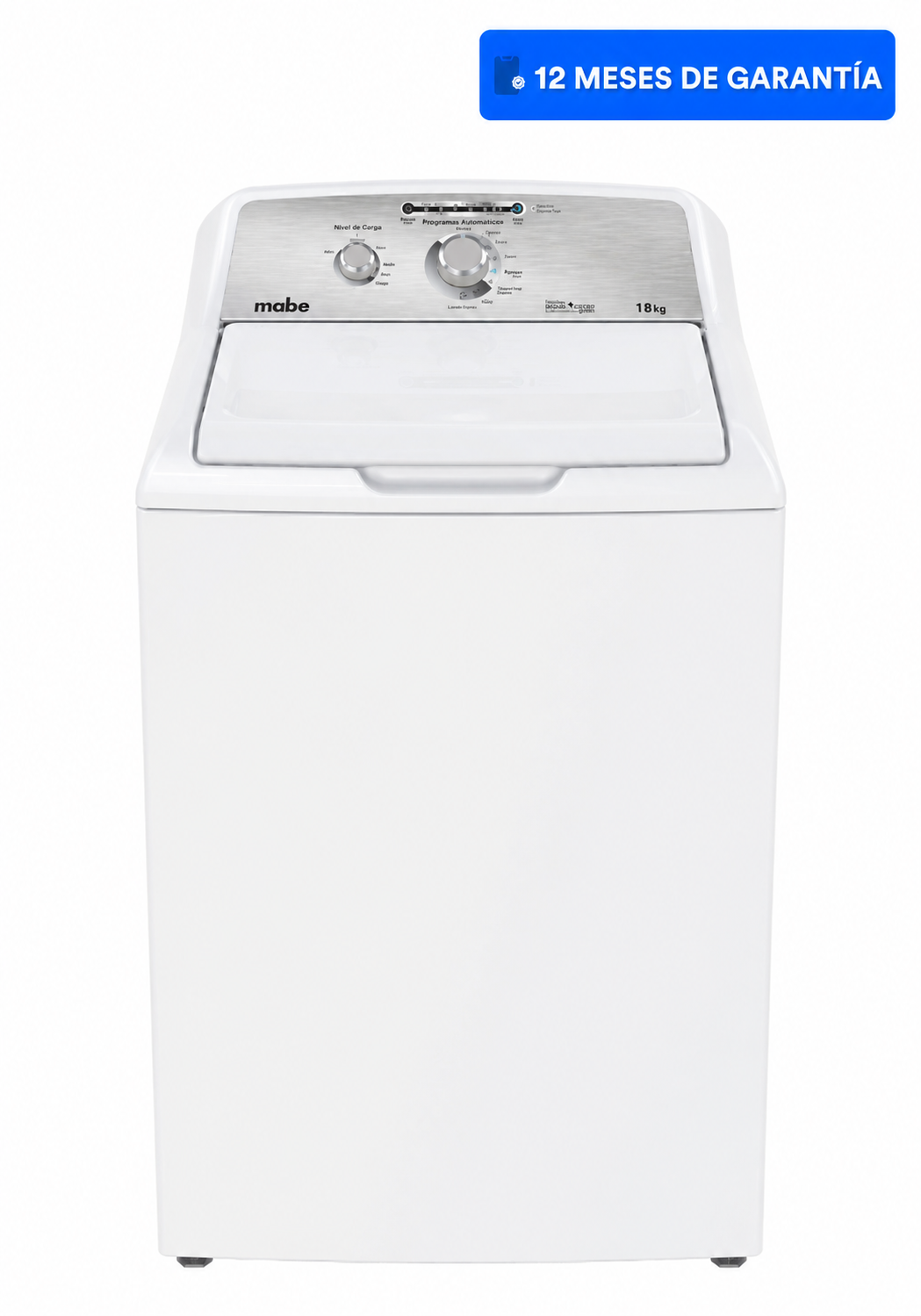 Lavadora Mabe Automática 18 kg Carga Superior Color Blanco