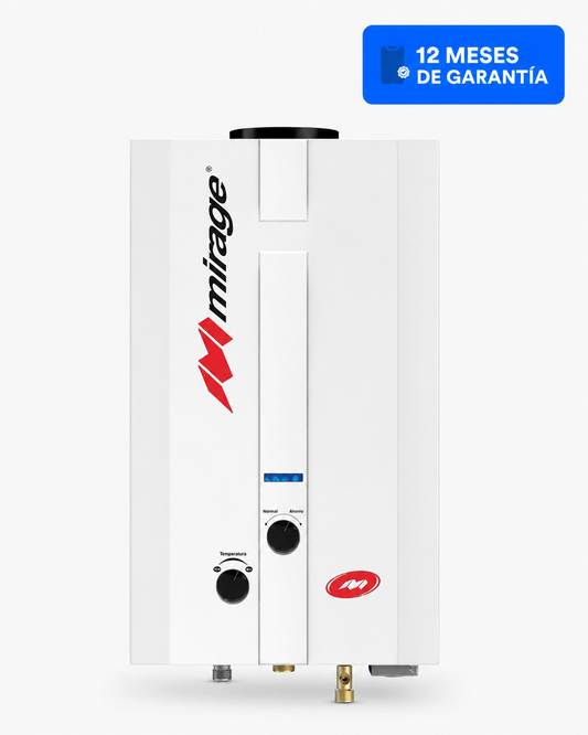 Calentador de Agua Mirage Flux Gas LP 6 Litros