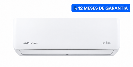 Aire acondicionado Minisplit Mirage Xlife 1 Ton | Enfriamiento Eficiente 220V R410