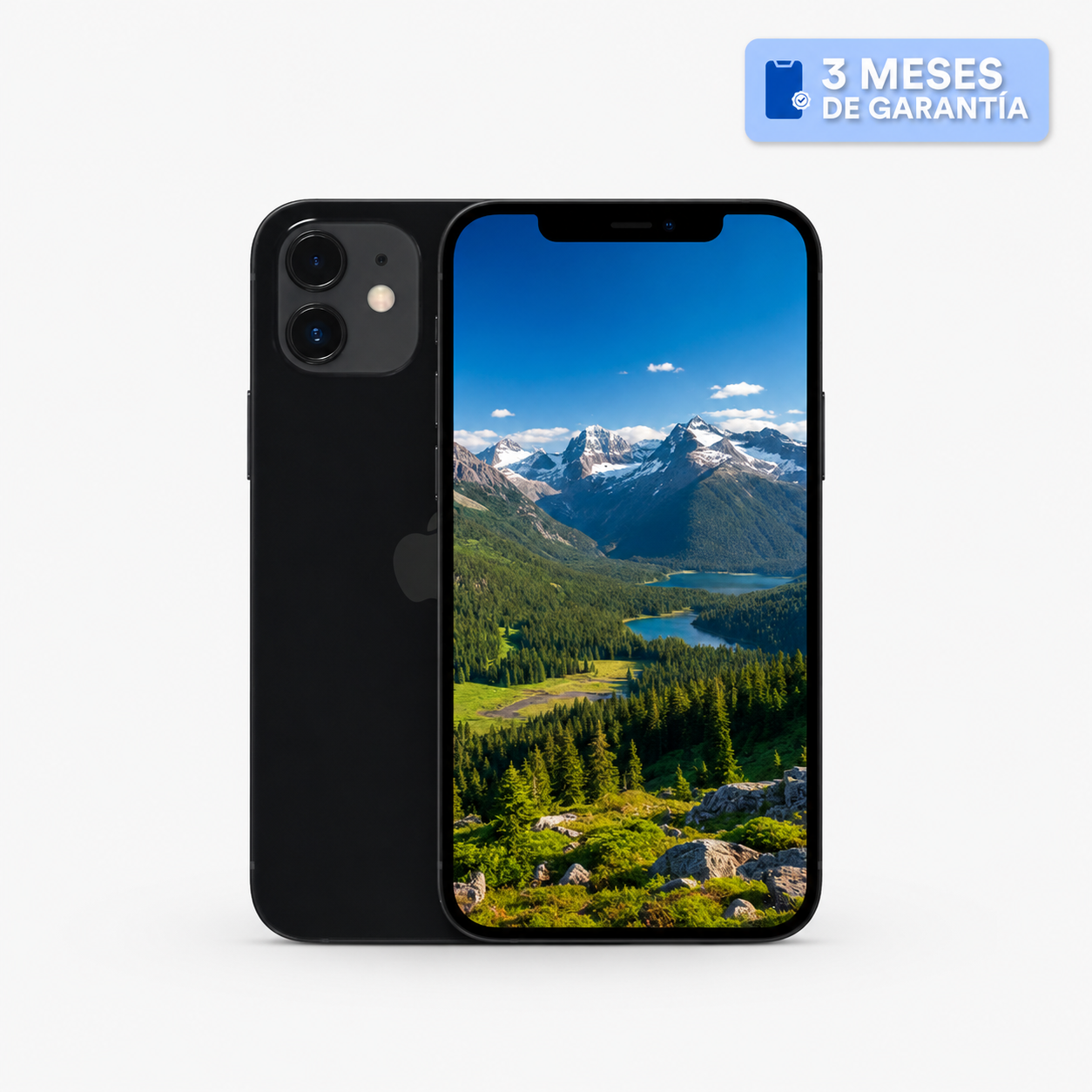 Celular reacondicionado Apple iPhone 12 128 GB Negro Grado A e-sim