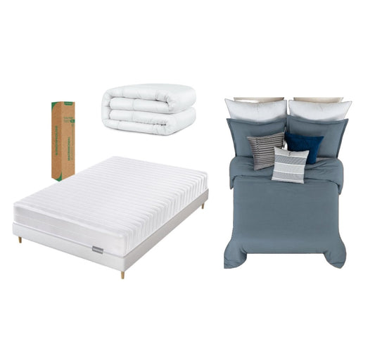 KIT Colchon Matrimonial más Duvet (Incluye relleno y fundas)